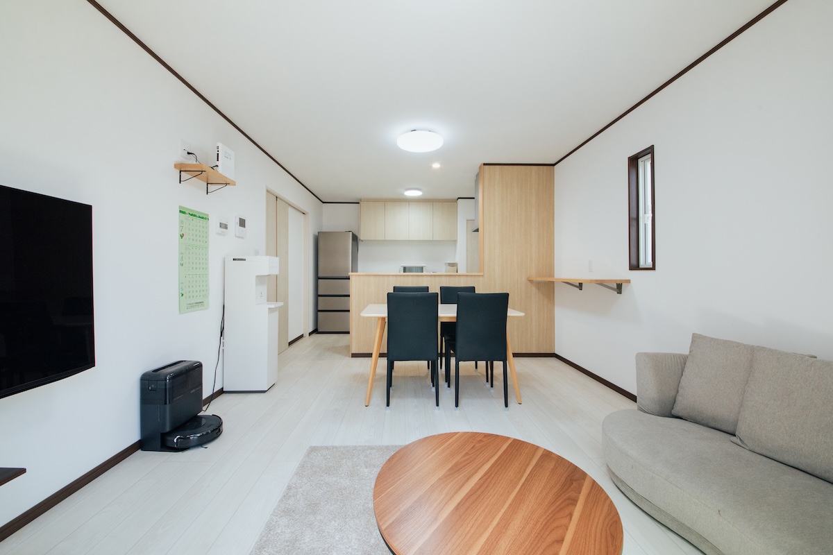 日差しがたっぷり差し込む3LDKの平屋の家
